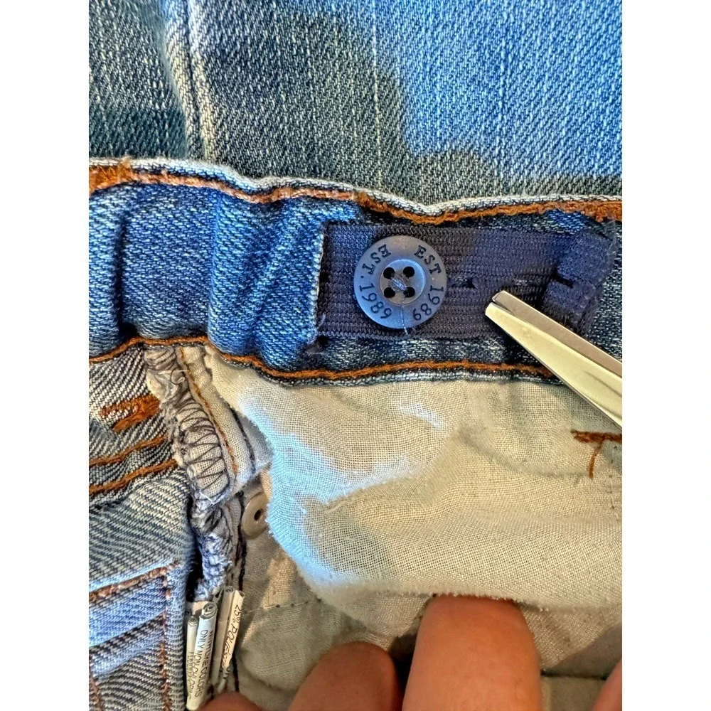 The Children's Place Boys Straight Leg Jeans Medium Wash Adjustable Waist Size 4